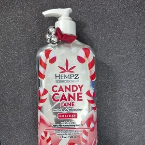 Hempz Candy Cane Lane Holiday Body Moisturizer - Red & White